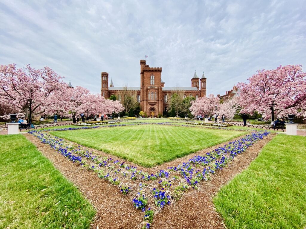 Smithsonian Castle in spring